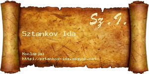 Sztankov Ida névjegykártya